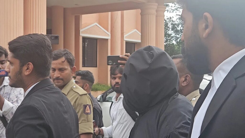 Witness hands over skeletal remains to police
